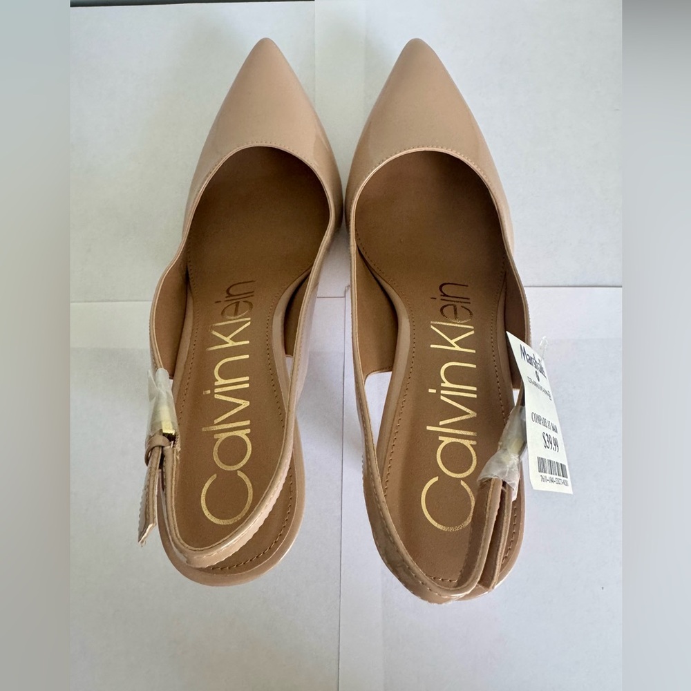 NWT Calvin Klein Slingback Heels, 8.5 - Picture 3 of 5
